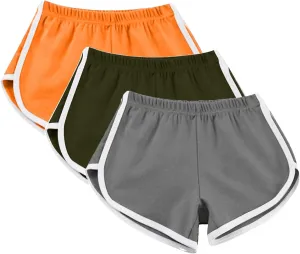 3 Pack Women's Dolphin Running Workout Shorts, Fashion Summer Lounge Short Pants Elastic Waist Athletic Yoga Shorts 3 Pack Women's Dolphin Running Workout Shorts, Fashion Summer Lounge Short Pants Elastic Waist Athletic Yoga Shorts