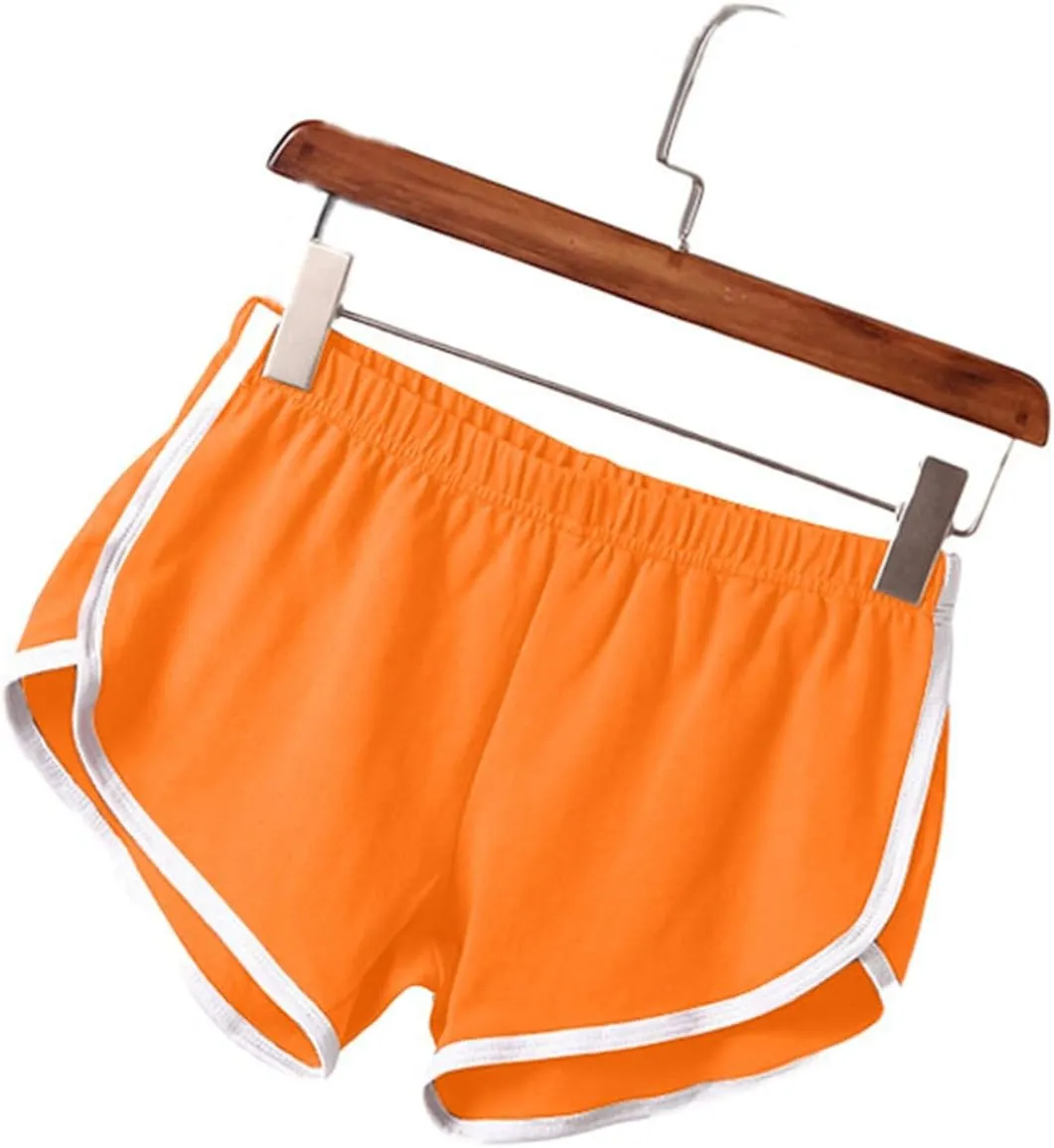 3 Pack Women's Dolphin Running Workout Shorts, Fashion Summer Lounge Short Pants Elastic Waist Athletic Yoga Shorts