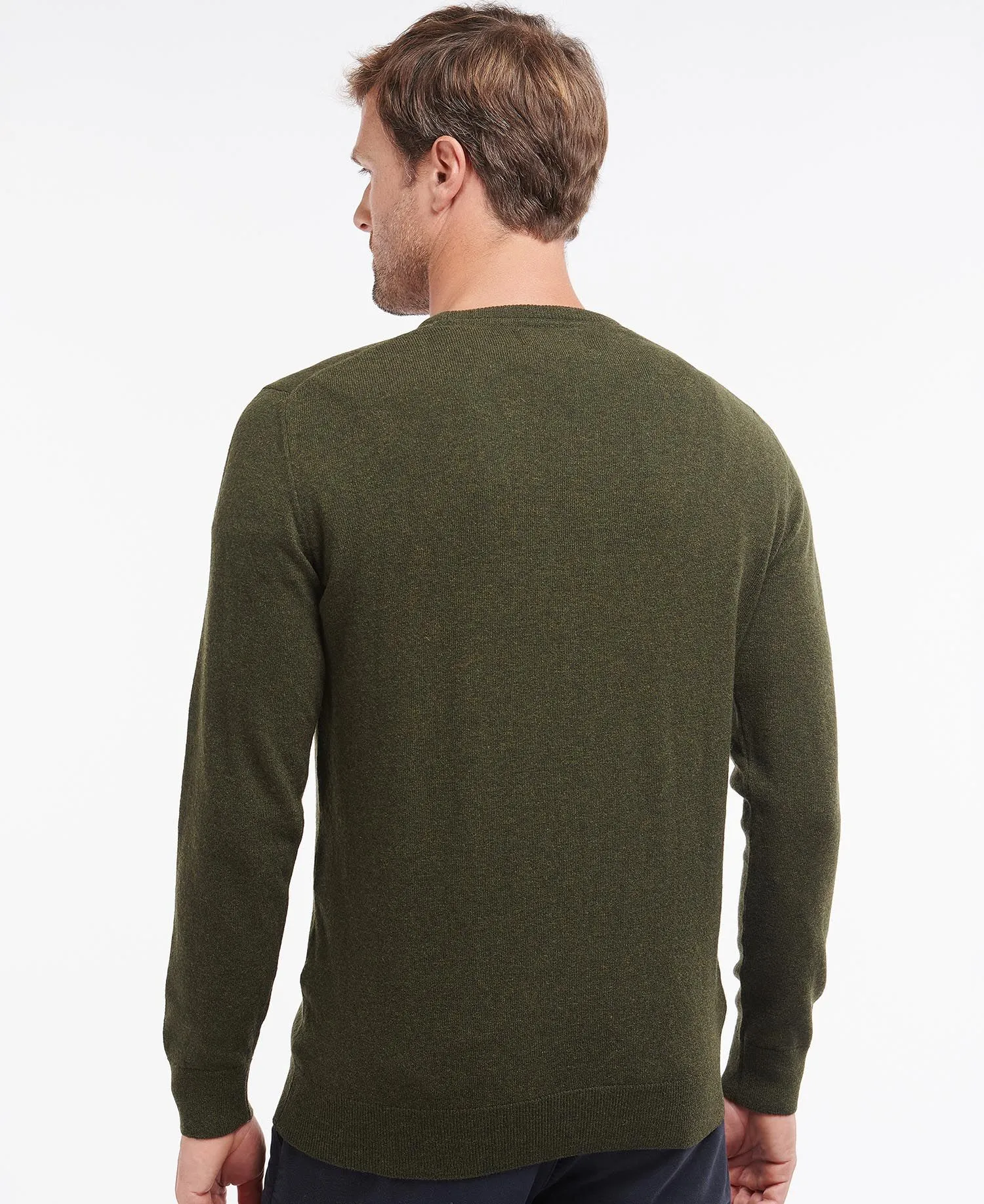 BARBOUR - MAGLIONE ESSENTIAL LAMBSWOOL CREW NECK SWEATER
