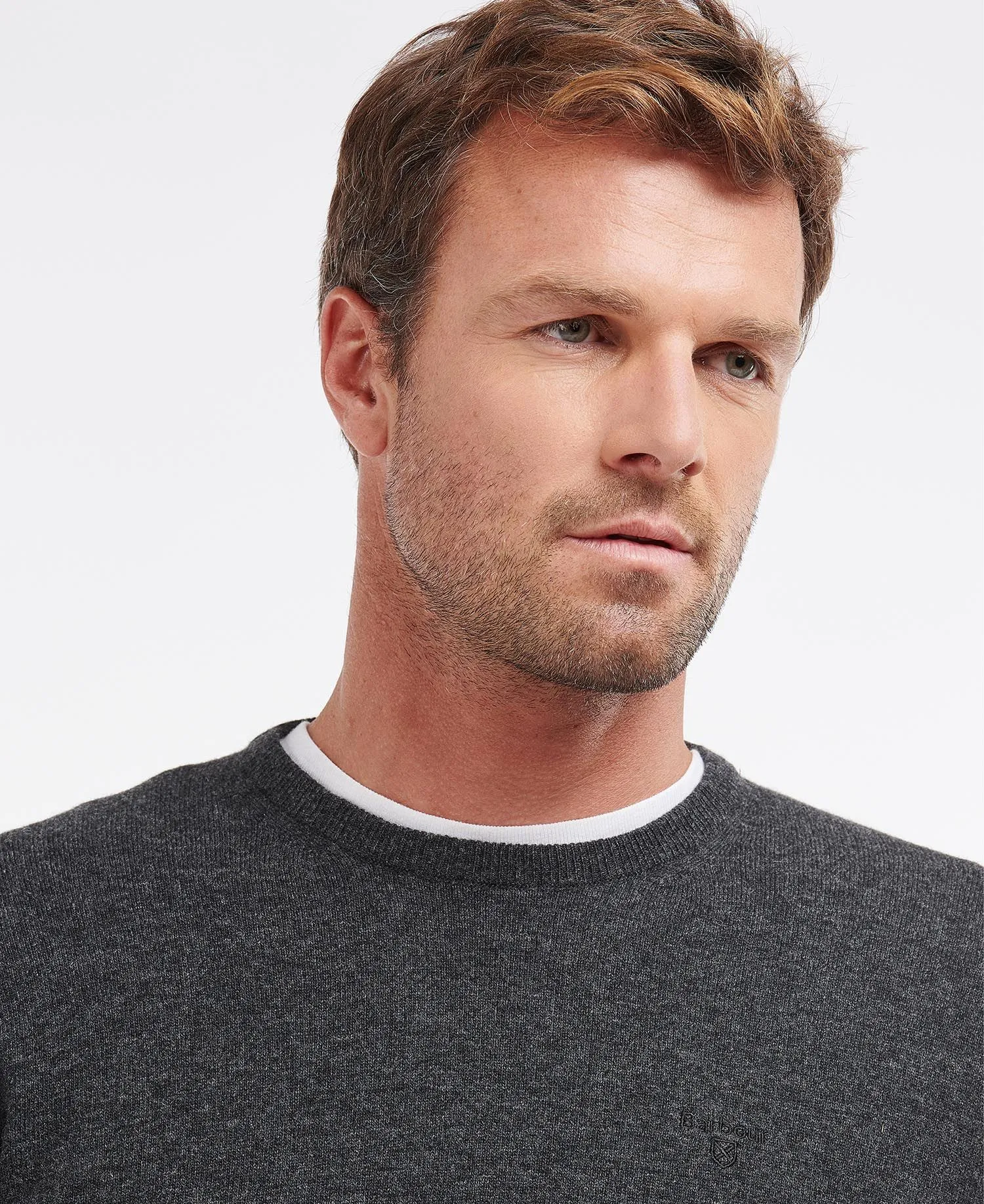 BARBOUR - MAGLIONE ESSENTIAL LAMBSWOOL CREW NECK SWEATER