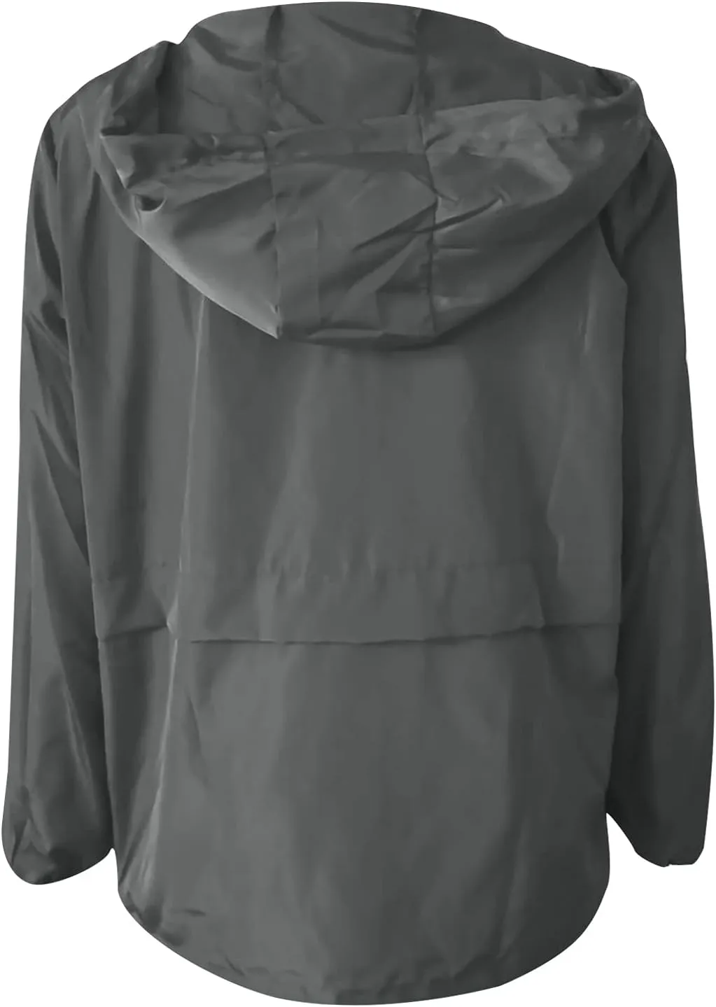 Cdiecer Women's Rain Jacket Plus Size Hooded Raincoat Waterproof Windbreaker Sunscreen Jacket Hiking Zipper Hoodie