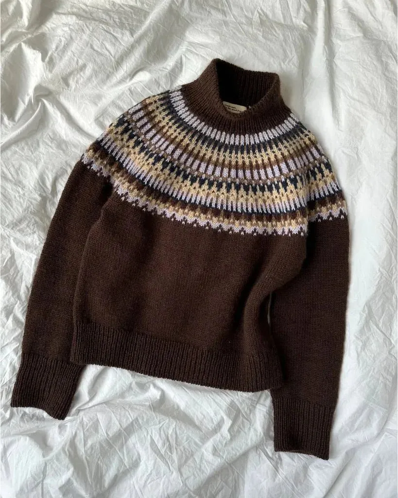 Celeste sweater for women by PetiteKnit, No 1 yarn kit (excl pattern)