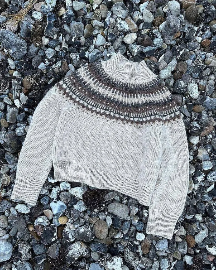 Celeste sweater for women by PetiteKnit, No 1 yarn kit (excl pattern)
