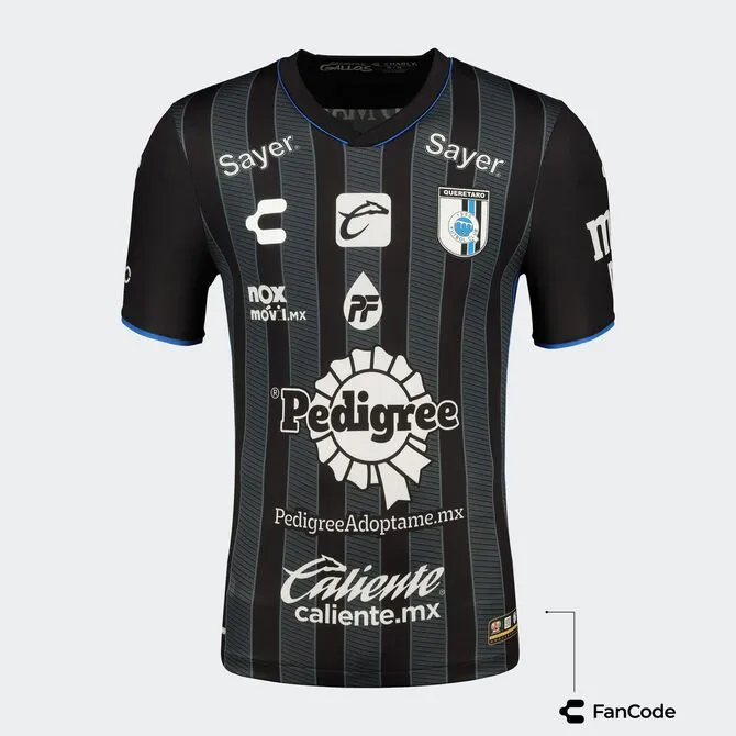 CHARLY Queretaro FC Adult Away Jersey 23/24 5019690 BLACK/GREY