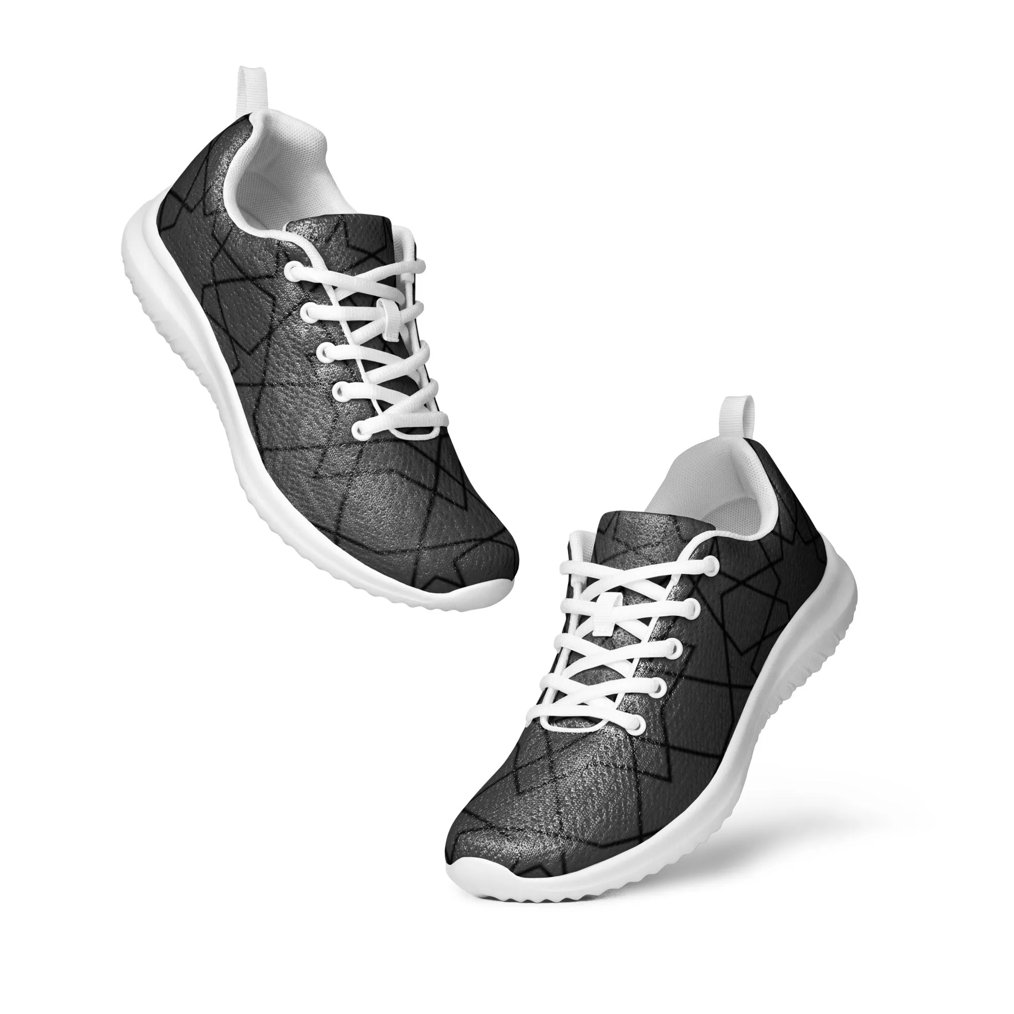 Chaussures de sport pour femme "Grises lignes noires"