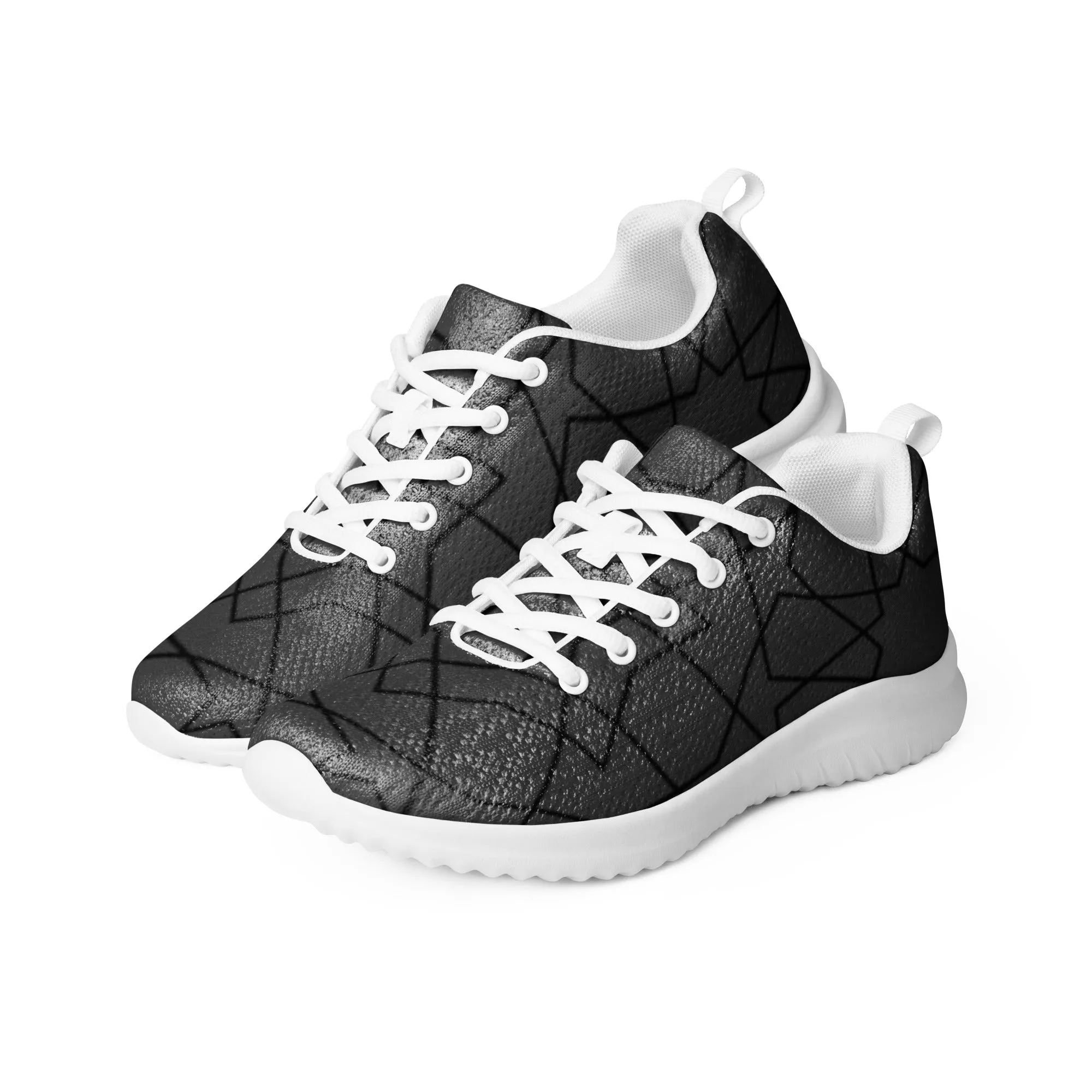 Chaussures de sport pour femme "Grises lignes noires"