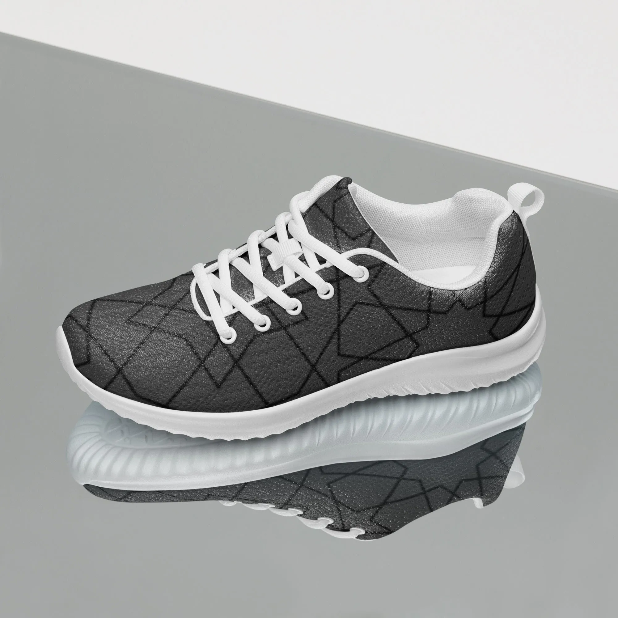 Chaussures de sport pour femme "Grises lignes noires"