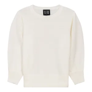Cream angora sweater by Gem
