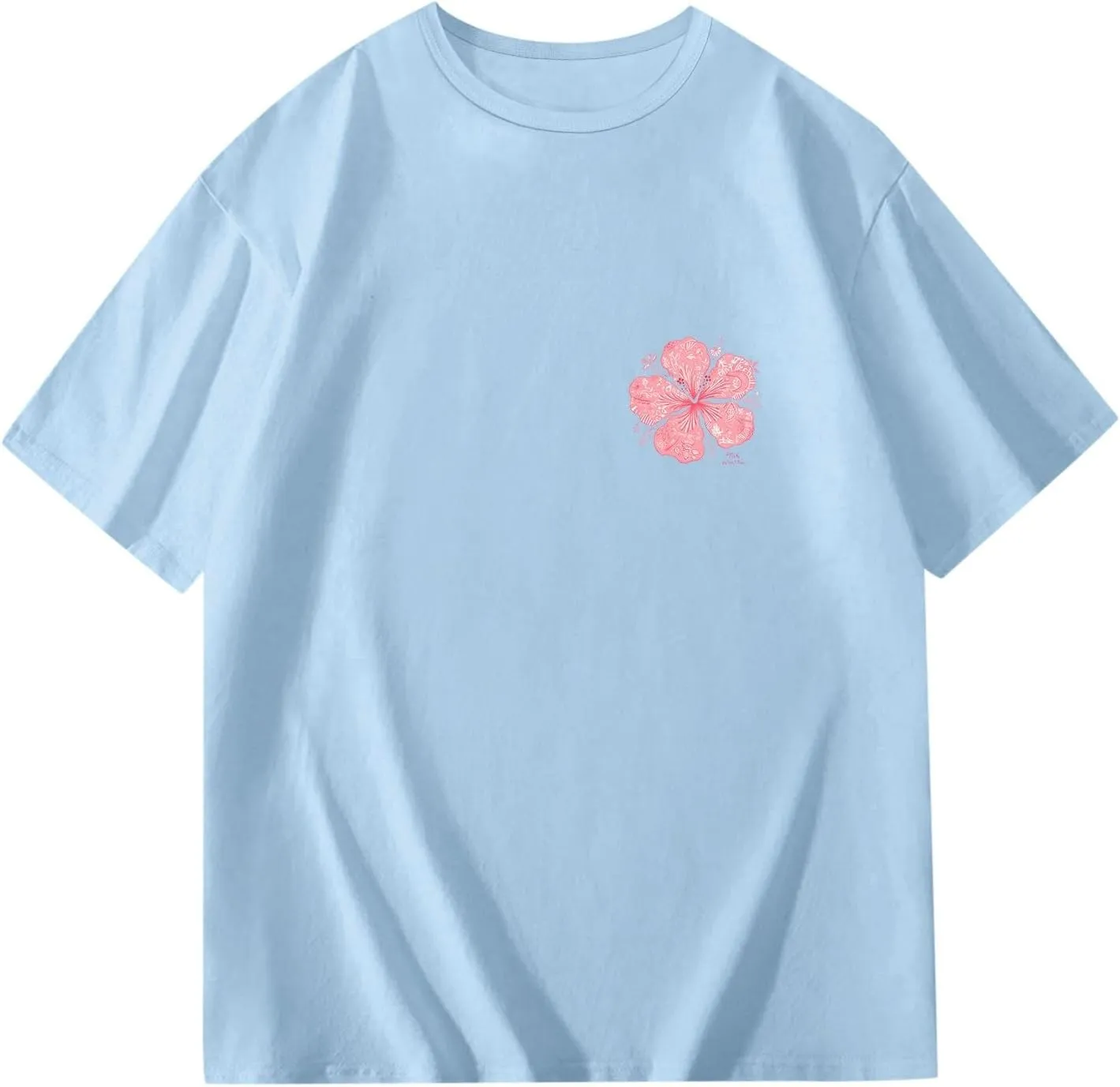 Cute Preppy Clothes for Teen Girls Shirts 2025 Letter Print Graphic Tees Summer Round Neck Short Sleeved Tops