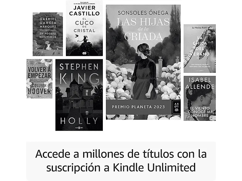 eBook - Amazon Kindle Paperwhite, 7", 16 GB, 300 ppi, Con publicidad, Sin reflejos, Autonomía de semanas, Frambuesa