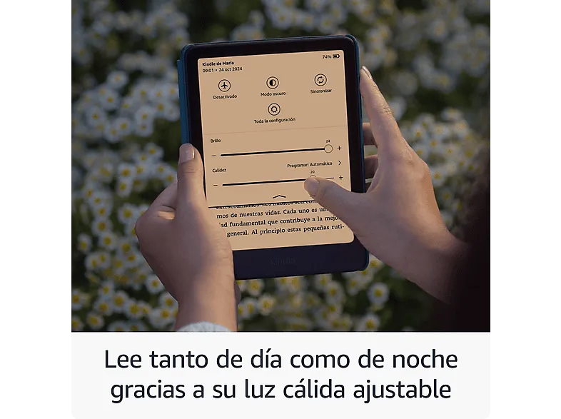 eBook - Amazon Kindle Paperwhite, 7", 16 GB, 300 ppi, Con publicidad, Sin reflejos, Autonomía de semanas, Frambuesa