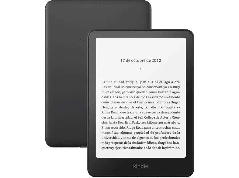 eBook - Amazon Kindle Paperwhite Signature Edition, 7", 32 GB, 300 ppi, Luz frontal autorregulable, Autonomía de semanas, Negro metalizado