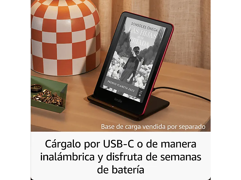 eBook - Amazon Kindle Paperwhite Signature Edition, 7", 32 GB, 300 ppi, Luz frontal autorregulable, Autonomía de semanas, Verde Jade metalizado