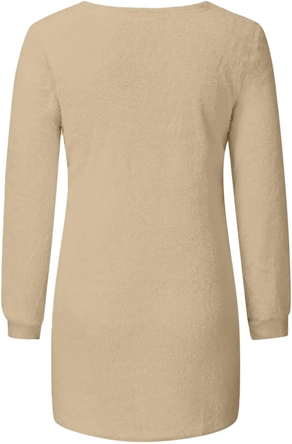 Fuzzy Sweater for Women Furry Crewneck Pullover Women Long Sleeve Jumper Sweaters Plain Sweatshirt Fall Cute Tops