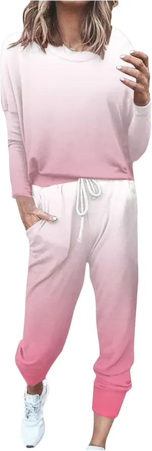 Jogger Sets for Women - 2 Piece Lounge Sets with Matching Sweatshirts