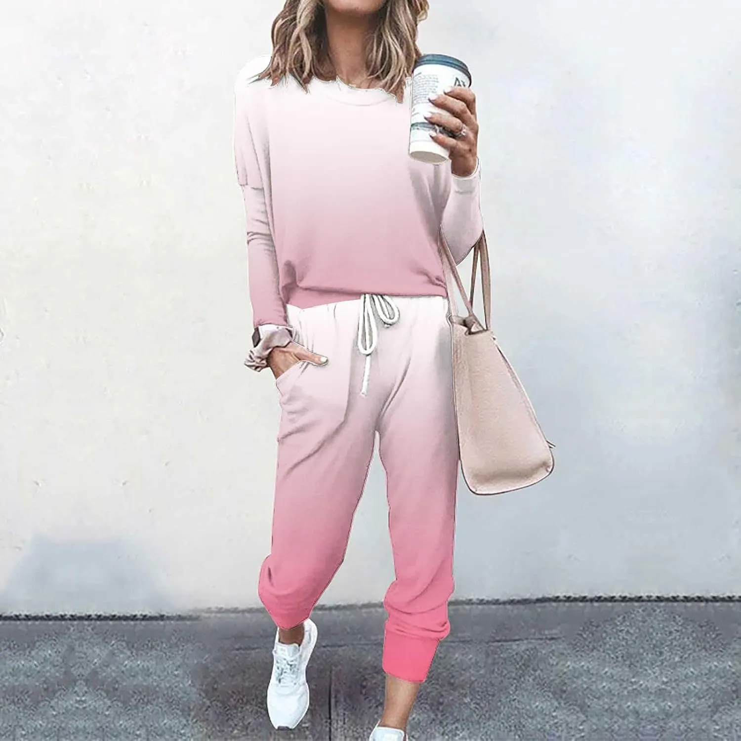 Jogger Sets for Women - 2 Piece Lounge Sets with Matching Sweatshirts