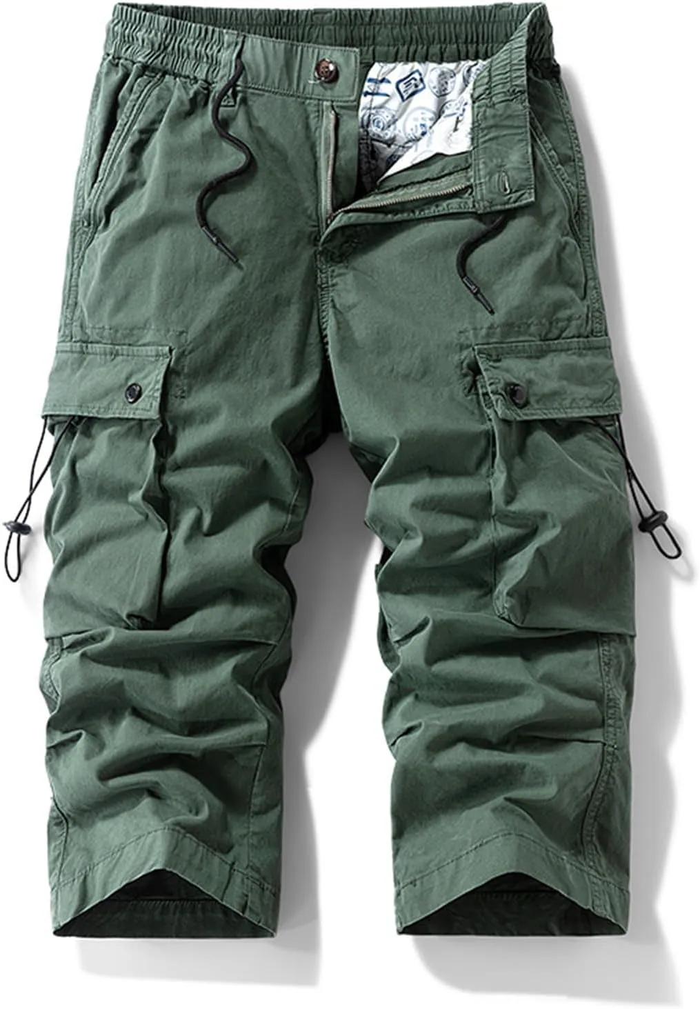 Men's Cargo Pants Construction Pockets Hiking Stretch Baggy Waterproof Sweatpants Trousers