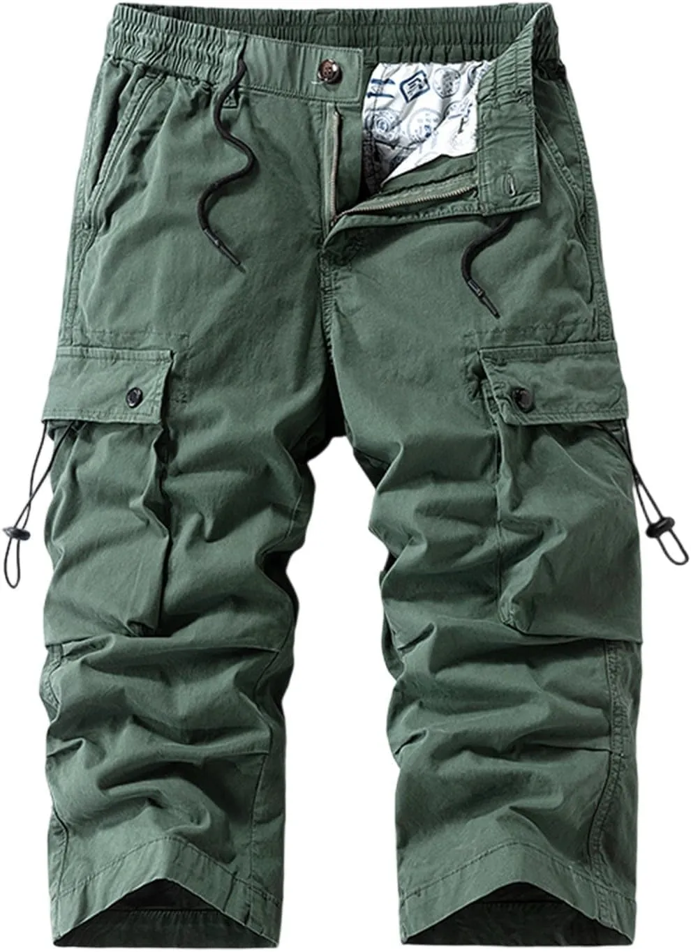 Men's Cargo Pants Construction Pockets Hiking Stretch Baggy Waterproof Sweatpants Trousers