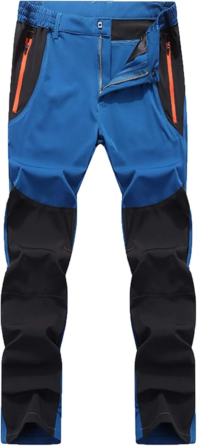 Men's Snow Ski Hiking Pants Waterproof Fleece Lined Pants Outdoor Sports Cycling Climbing Trousers Snowboard Pants