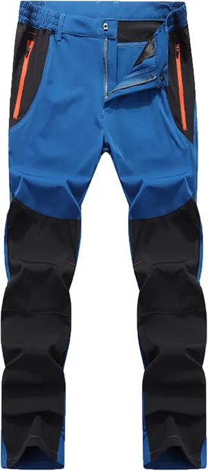 Men's Snow Ski Hiking Pants Waterproof Fleece Lined Pants Outdoor Sports Cycling Climbing Trousers Snowboard Pants