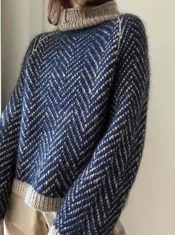 Obba sweater by Aegyo Knit, No 1   Silk Mohair yarn kit (excl pattern)