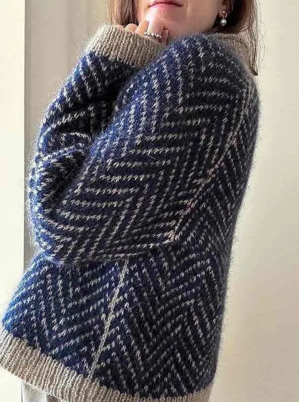 Obba sweater by Aegyo Knit, No 1   Silk Mohair yarn kit (excl pattern)
