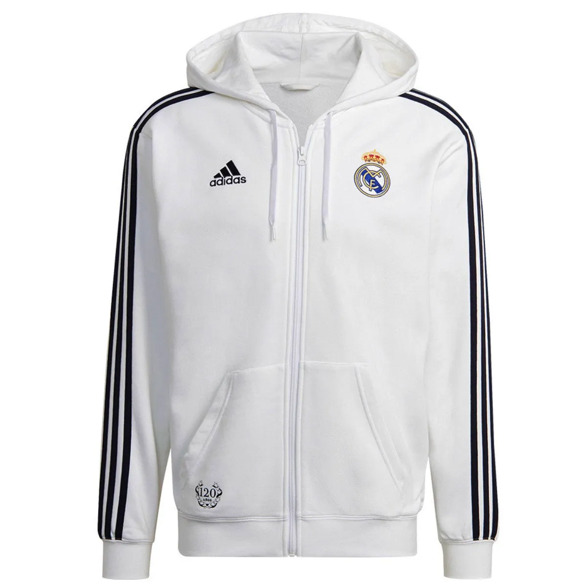 Real Madrid Casual 3S hooded presentation tracksuit 2022/23 - Adidas