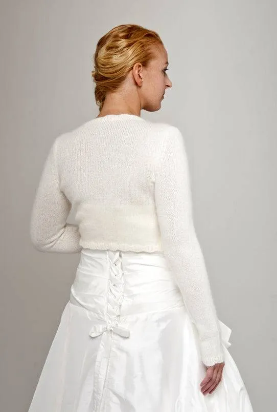 STRICK-SET Braut Bolero Fiona mit kurzem Arm zum Selberstricken!
