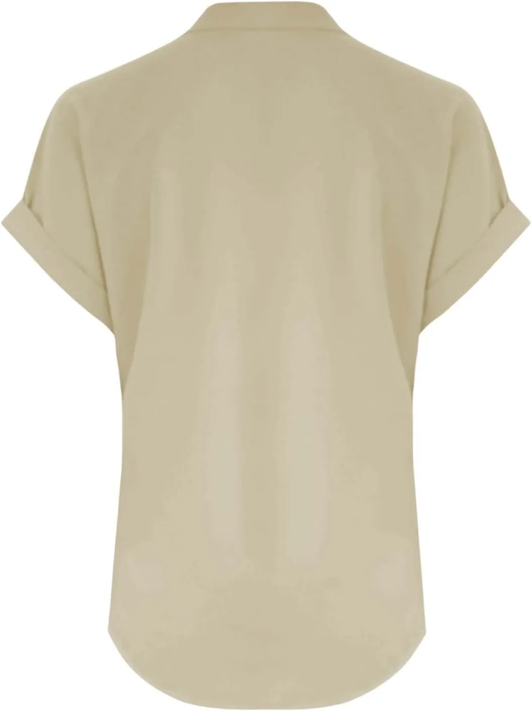 Summer Tops for Women 2025 Trendy Short Sleeve Cotton Linen Shirt Casual Button v Neck Tunic Blouses Outfits