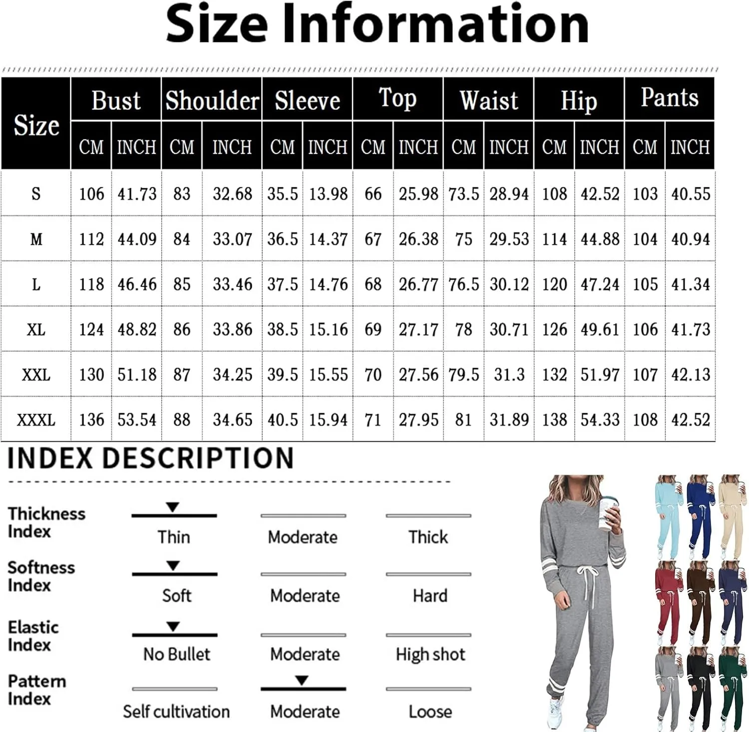 Sweatsuit Set for Women 2024 Fall Two Piece Tracksuit Long Sleeve Crew Neck Jogging Suits Loose Fit Workout Clothes