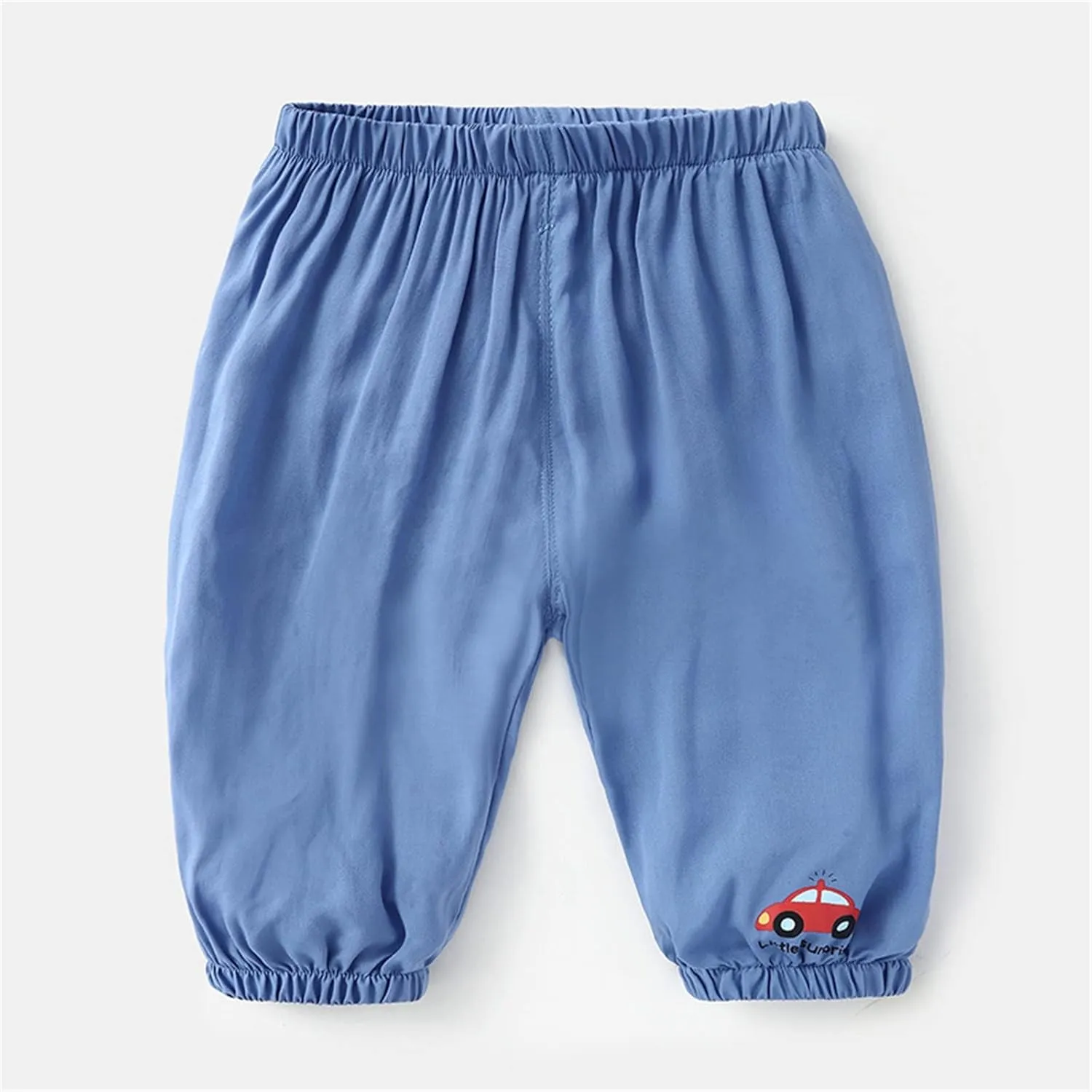 Toddler Boys Girls Soft Sweatpants Unisex Baggy Lightweight Elastic Waist Wide Leg Trousers Carton Print Solid Pants