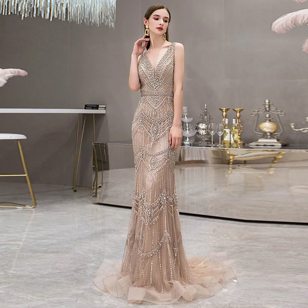 Vestido de Festa Longo Cristal Luxo - Modelo Especial