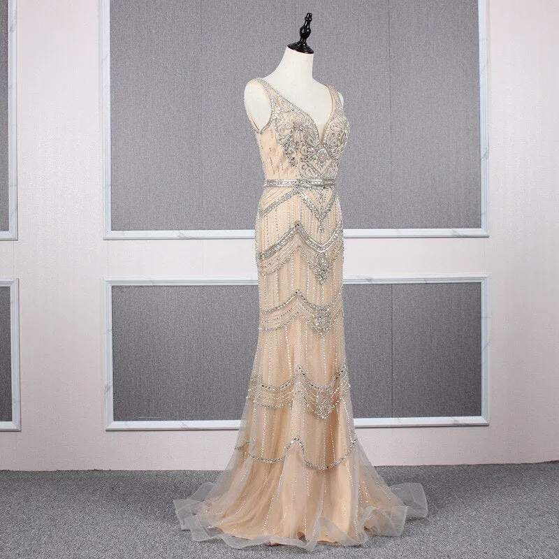 Vestido de Festa Longo Cristal Luxo - Modelo Especial